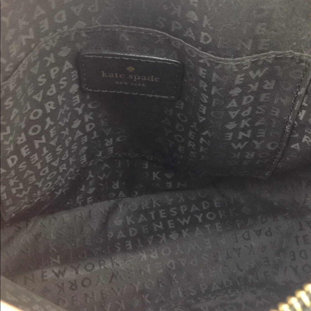 Kate Spade Hanna Pink & Navy Blue Feather Purse